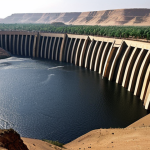 **Prompt 1: The Nile's Precarious Balance**
    "A majestic, modern dam standing strong amidst a vast river basin. On one side, a vibrant, developing Ethiopian landscape with burgeoning industry and fertile fields, bathed in the morning light. On the other side, downstream, the Nile flows into arid lands, with subtle hints of ancient Egyptian agriculture and the weight of water scarcity. The overall mood is one of tension yet also the potential for delicate balance and shared future. Highly detailed, photorealistic, wide shot capturing the scale of the dam and the diverse landscapes."