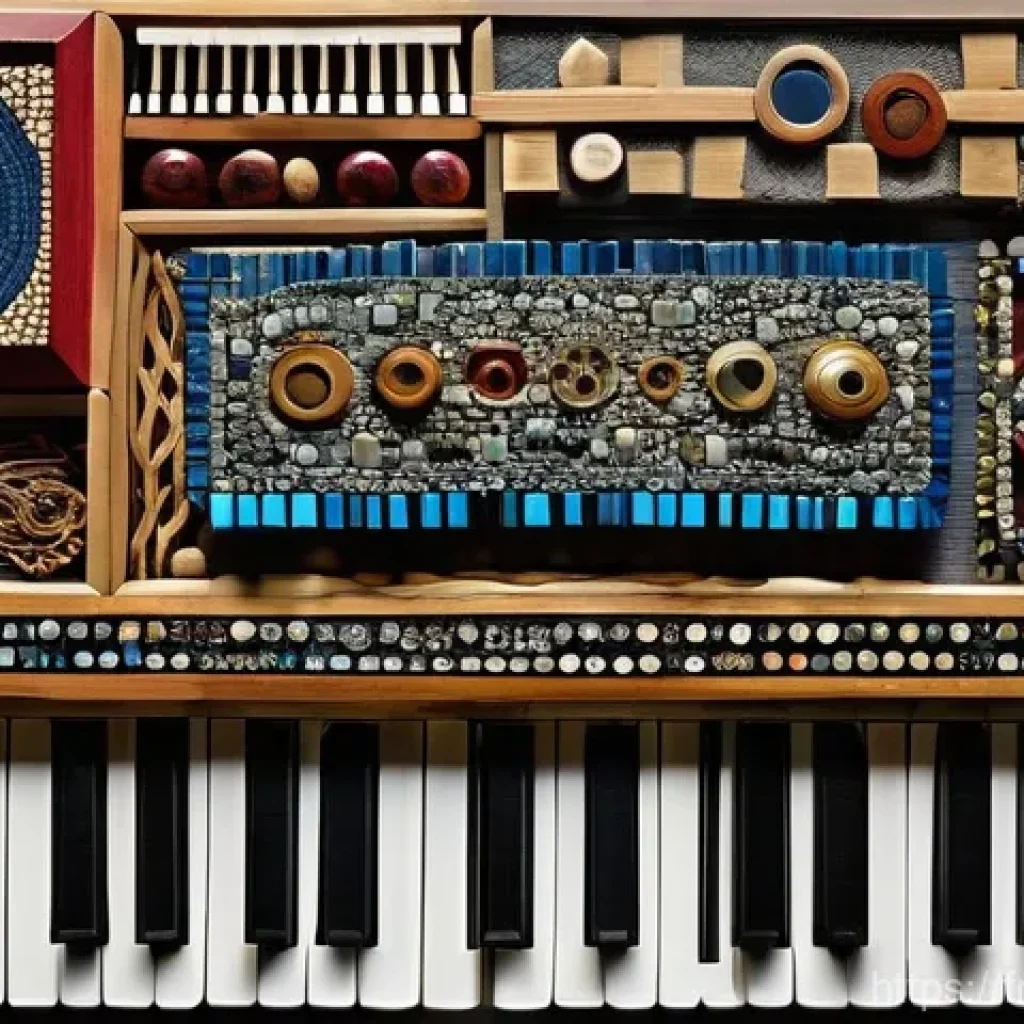 에티오피아의 현대 미술 트렌드 - Elias Sime Inspired Mixed Media Assemblage**
"A captivating mixed-media assemblage artwork, heavily ...