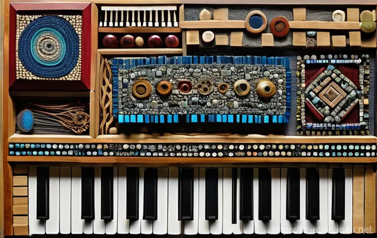 에티오피아의 현대 미술 트렌드 - Elias Sime Inspired Mixed Media Assemblage**
"A captivating mixed-media assemblage artwork, heavily ...
